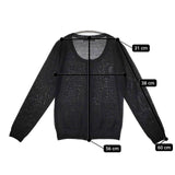 Franche lippee 刺繍 カーディガン ブラック レディース フランシュリッペ【中古】5-0818M∞