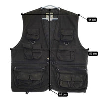 Rothco UNCLE MILTY TRAVEL VEST ユーティリティ ベスト ブラック メンズ ロスコ【中古】5-0705M∞