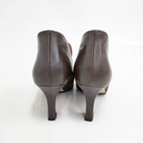 Salvatore Ferragamo イタリア製 サイズ6 ブーティー ヒール 0098612 ブーティ ブラウン レディース サルヴァトーレフェラガモ【中古】5-1014T◎