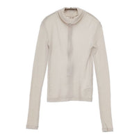 INSCRIRE リブニット i24aw-cut66r ニットソー セーター ニット 24AW ベージュ レディース アンスクリア【中古】5-0814T∞