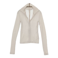 INSCRIRE リブニット i24aw-cut66r ニットソー セーター ニット 24AW ベージュ レディース アンスクリア【中古】5-0814T∞