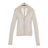 INSCRIRE リブニット i24aw-cut66r ニットソー セーター ニット 24AW ベージュ レディース アンスクリア【中古】5-0814T∞
