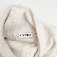 INSCRIRE リブニット i24aw-cut66r ニットソー セーター ニット 24AW ベージュ レディース アンスクリア【中古】5-0814T∞