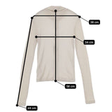 INSCRIRE リブニット i24aw-cut66r ニットソー セーター ニット 24AW ベージュ レディース アンスクリア【中古】5-0814T∞