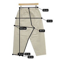 SP STASTNY PRODUKT エシュペー チノクロスタックワイドテーパードパンツ SP44135-6L6 チノパンツ ベージュ レディース【中古】5-0927G∞