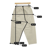 SP STASTNY PRODUKT エシュペー チノクロスタックワイドテーパードパンツ SP44135-6L6 チノパンツ ベージュ レディース【中古】5-0927G∞
