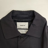 YAECA 定価69000円 165201 ウール ステンカラーコート ネイビー レディース ヤエカ【中古】5-0906T∞