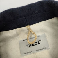 YAECA melton wool work coverall jacket 153053 ウール ジャケット ネイビー レディース ヤエカ【中古】5-0906T∞