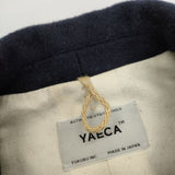 YAECA melton wool work coverall jacket 153053 ウール ジャケット ネイビー レディース ヤエカ【中古】5-0906T∞
