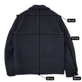 YAECA melton wool work coverall jacket 153053 ウール ジャケット ネイビー レディース ヤエカ【中古】5-0906T∞