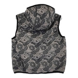 mina perhonen aca2406 stitch garden サイズ38 定価143000円 ダウンベスト 24AW グレー ブラック レディース ミナペルホネン【中古】5-0429T♪