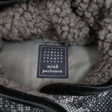 mina perhonen aca2406 stitch garden サイズ38 定価143000円 ダウンベスト 24AW グレー ブラック レディース ミナペルホネン【中古】5-0429T♪