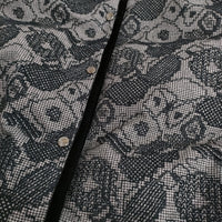 mina perhonen aca2406 stitch garden サイズ38 定価143000円 ダウンベスト 24AW グレー ブラック レディース ミナペルホネン【中古】5-0429T♪