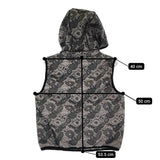 mina perhonen aca2406 stitch garden サイズ38 定価143000円 ダウンベスト 24AW グレー ブラック レディース ミナペルホネン【中古】5-0429T♪