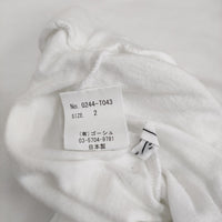 ゴーシュ G244-T043 30/1 リリース天竺 プルオーバー 定価13200円 長袖Ｔシャツ カットソー ロンＴ ホワイト レディース ゴーシュ【中古】5-0514M♪