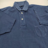 45R/45rpm カノコの908ローファーポロ（インディゴ） 定価29700円 ポロシャツ 紺 メンズ フォーティーファイブアールピーエム【中古】5-0704S♪