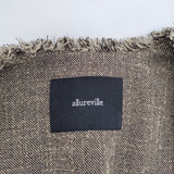 allureville ノンウールツイードジレ 定価38500円 202220 フリンジ ベスト 2022SS ベージュ ブラック レディース アルアバイル【中古】5-0707M△