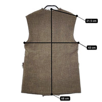 allureville ノンウールツイードジレ 定価38500円 202220 フリンジ ベスト 2022SS ベージュ ブラック レディース アルアバイル【中古】5-0707M△