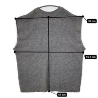 JOURNAL STANDARD ヘアリービッグベスト 定価12100円 ノースリーブニット ベスト 24aw グレー レディース ジャーナルスタンダード【中古】5-0906T∞