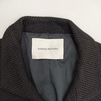 AEWEN MATOPH ツイードノースリーブジャケット ベスト ジレ 定価46200円 8722-299-0023 ジャケット 23aw ブラック レディース イウエンマトフ【中古】5-0906T∞