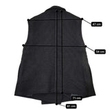 AEWEN MATOPH ツイードノースリーブジャケット ベスト ジレ 定価46200円 8722-299-0023 ジャケット 23aw ブラック レディース イウエンマトフ【中古】5-0906T∞