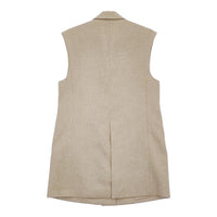 JOURNAL STANDARD L'essage リネンライクオックスベスト 定価29700円 24SS ベージュ ジャーナルスタンダードレサージュ【中古】5-0429M♪