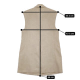 JOURNAL STANDARD L'essage リネンライクオックスベスト 定価29700円 24SS ベージュ ジャーナルスタンダードレサージュ【中古】5-0429M♪
