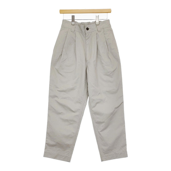 MHL. 595-5143501 WASHED COMPACT COTTON 定価30910円 サイズ2 パンツ 25SS ライトグレー レディース エムエイチエル【中古】5-0429M♪