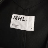 MHL. 595-4256501 LIGHT COTTON WOOL DRILL 2 定価38500円 ノースリーブワンピース 24AW ブラック レディース エムエイチエル【中古】5-0429T♪