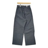 MHL. 595-4140504 VINTAGE COTTON PLAINWEAVE コットン イージー パンツ 24SS チャコールグレー レディース エムエイチエル【中古】5-0730G∞