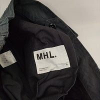 MHL. 595-4140504 VINTAGE COTTON PLAINWEAVE コットン イージー パンツ 24SS チャコールグレー レディース エムエイチエル【中古】5-0730G∞