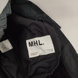 MHL. 595-4140504 VINTAGE COTTON PLAINWEAVE コットン イージー パンツ 24SS チャコールグレー レディース エムエイチエル【中古】5-0730G∞