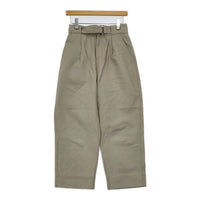 MHL. 595-3240504 COTTON WOOL DRILL トラウザーズ パンツ 23AW ベージュ レディース エムエイチエル【中古】5-0823T∞