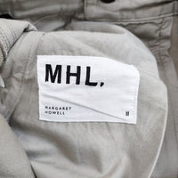 MHL. 595-3240504 COTTON WOOL DRILL トラウザーズ パンツ 23AW ベージュ レディース エムエイチエル【中古】5-0823T∞