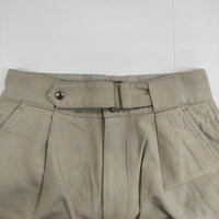 MHL. 595-3240504 COTTON WOOL DRILL トラウザーズ パンツ 23AW ベージュ レディース エムエイチエル【中古】5-0823T∞