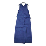 TENNE HANDCRAFTED MODERN V NECK ALL IN ONE ノースリーブオールインワン ブルー レディース テンハンドクラフテッドモダン【中古】5-0429S♪