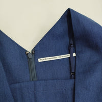 TENNE HANDCRAFTED MODERN V NECK ALL IN ONE ノースリーブオールインワン ブルー レディース テンハンドクラフテッドモダン【中古】5-0429S♪