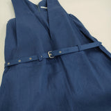 TENNE HANDCRAFTED MODERN V NECK ALL IN ONE ノースリーブオールインワン ブルー レディース テンハンドクラフテッドモダン【中古】5-0429S♪