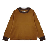 MHL. 595-4263550 WASHABLE DRY WOOL ウール セーター ニット 24AW ブラウン レディース エムエイチエル【中古】5-0906T∞