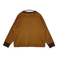 MHL. 595-4263550 WASHABLE DRY WOOL ウール セーター ニット 24AW ブラウン レディース エムエイチエル【中古】5-0906T∞
