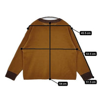 MHL. 595-4263550 WASHABLE DRY WOOL ウール セーター ニット 24AW ブラウン レディース エムエイチエル【中古】5-0906T∞