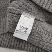 MHL. 595-4261501 TOUGH WOOL RIB サイズ2 ウールVネックニット ベスト 24AW グレー レディース エムエイチエル【中古】5-0429T♪