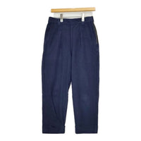 MHL. 595-2143506 WORN LINEN COTTON DRILL デニムパンツ ネイビー レディース エムエイチエル【中古】5-0730G∞