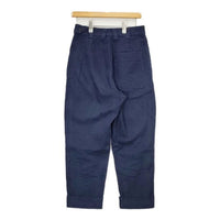 MHL. 595-2143506 WORN LINEN COTTON DRILL デニムパンツ ネイビー レディース エムエイチエル【中古】5-0730G∞