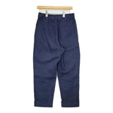 MHL. 595-2143506 WORN LINEN COTTON DRILL デニムパンツ ネイビー レディース エムエイチエル【中古】5-0730G∞