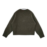MHL. 595-2263505 FINE SHETLAND ウール セーター ニット 22AW カーキ レディース エムエイチエル【中古】5-0818T∞