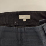 MARGARET HOWELL 578-7142013 COTTON LINEN OXFORD TROUSERS コットンリネン パンツ ネイビー レディース マーガレットハウエル【中古】5-0730M∞
