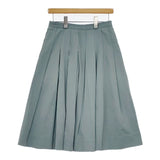 MARGARET HOWELL 578-1132005 SOFT GABARDINE 定価45000円 コットン スカート ブルーグリーン レディース マーガレットハウエル【中古】5-0730M∞