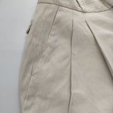 MARGARET HOWELL 578-9144002 YARN DYE HEAVY COTTON TWILL ワイド ガウチョ パンツ ベージュ レディース マーガレットハウエル【中古】5-0803M∞