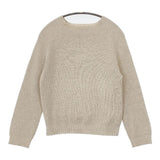 MARGARET HOWELL 578-9163007 WOOL COTTON JUMPER KNIT セーター ニット ベージュ レディース マーガレットハウエル【中古】5-0818T∞